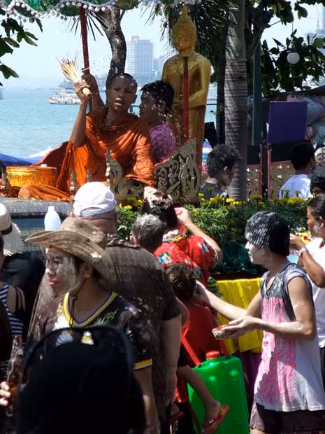 Monks at songkran