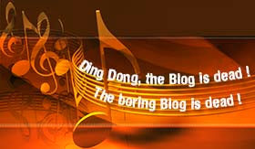 Lyrics: Ding dong, the blog is dead.