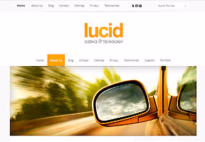 A minimalistic web design from Elegantthemes.com.