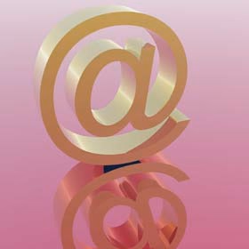 at sign representing email