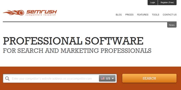 screenshot semrush