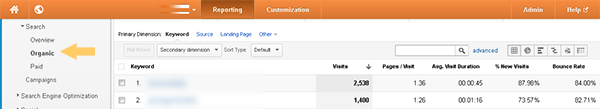 Screenshot: Google-Analytics-Keywords-Used-In-Search