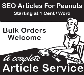 cartoon: advertisement for article writing service
