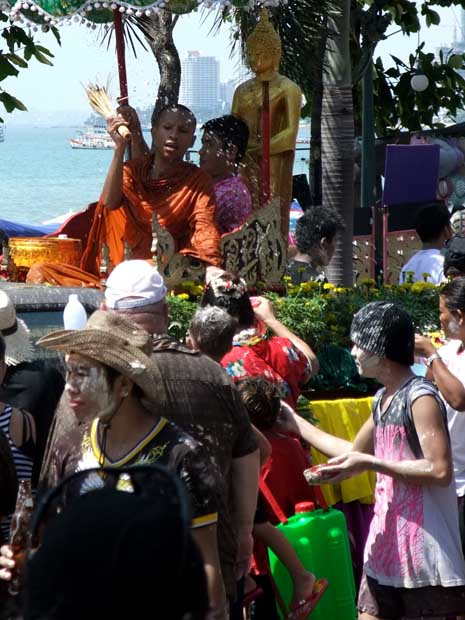 Monks at songkran
