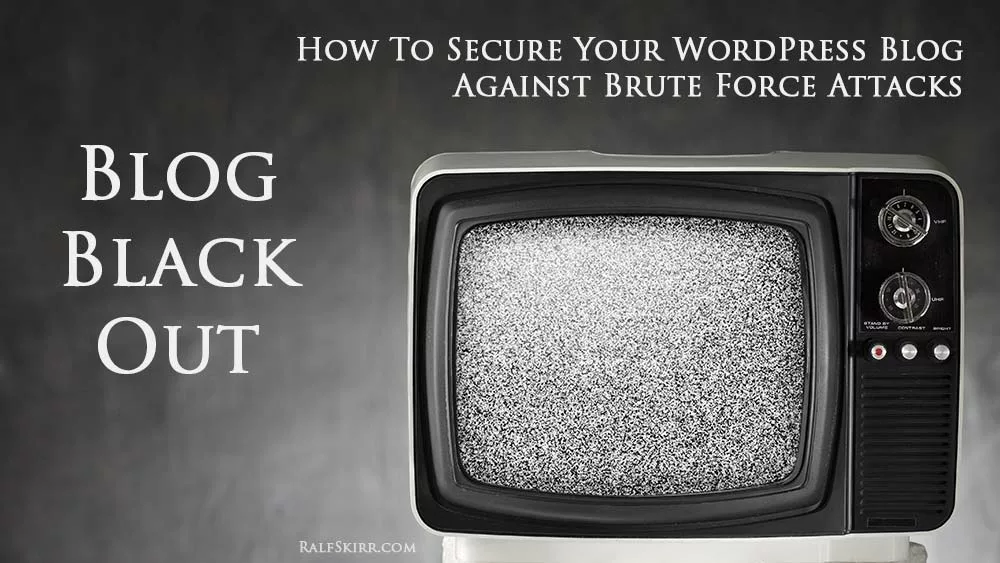 TV with static representing hacked wordpress site.