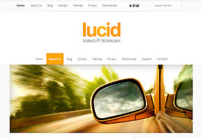 A minimalistic web design from Elegantthemes.com.