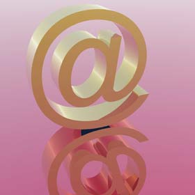 at sign representing email