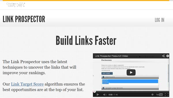 screenshot linkprospector