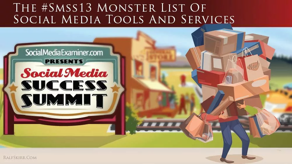 Title illustration for post 'monster list of social media tools'