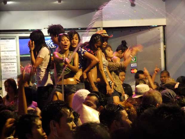 Songkran People Dancing