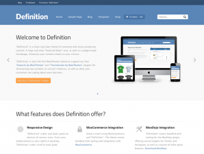 Design example from Woothemes.com.
